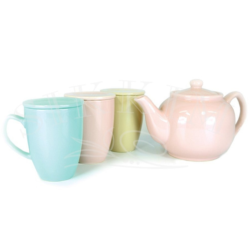 `Plint` Pink Teapot 1200ml with Strainer